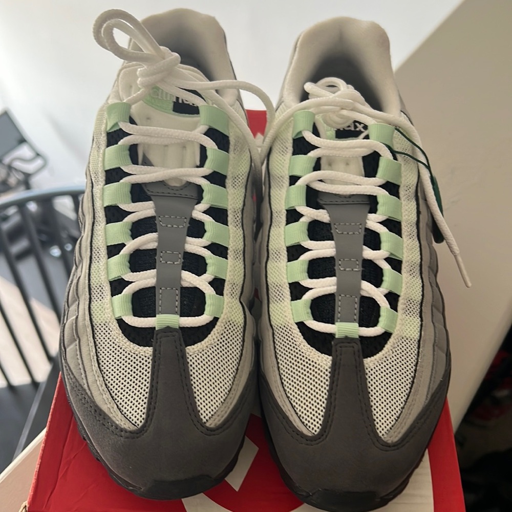 Air max 95 Nike white/black/mint